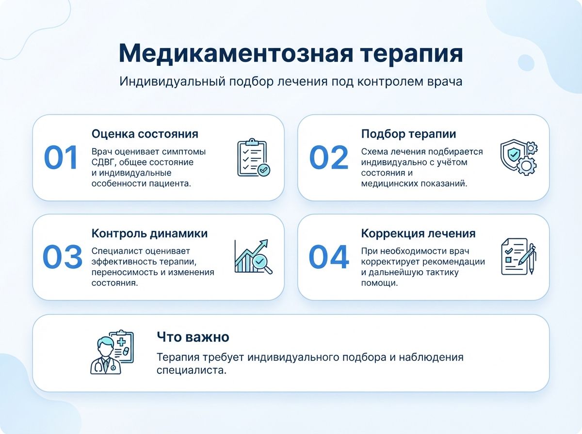 Лечение СДВГ во Владивостоке у детей и взрослыхинфографика